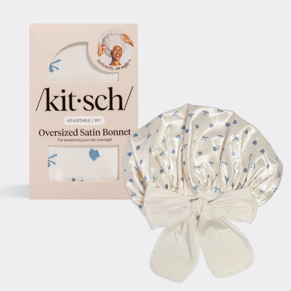 Kitsch Oversized Satin Bonnet NIB